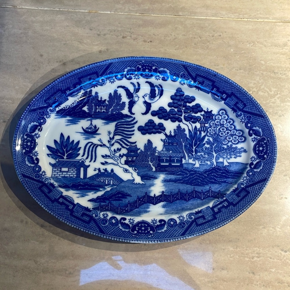 Blue Willow from Japan, age unknown
